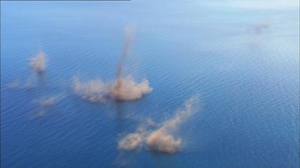 Lake Flies mating before dropping eggs on water and dying.