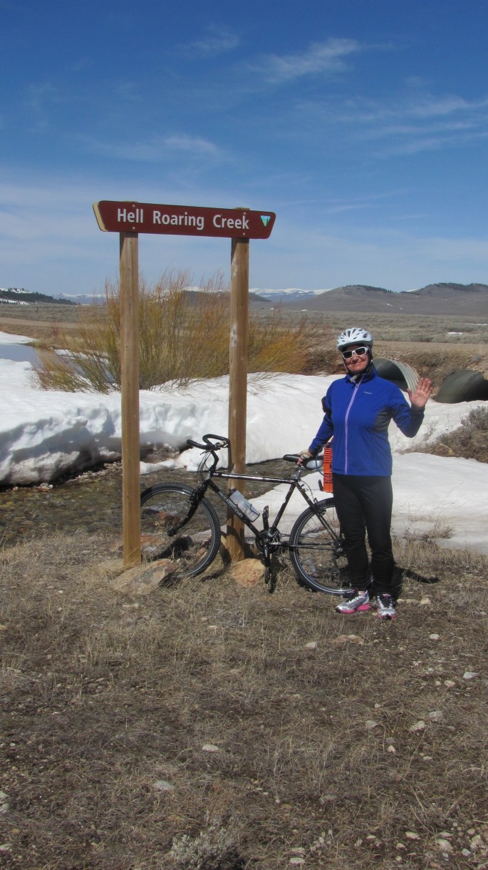 Starting at the base of Hell Roaring Canyon, and on down Hell Roaring Creek.
