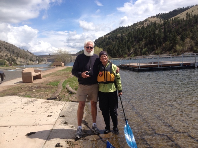 Ron Lukenbill and me below the dam.