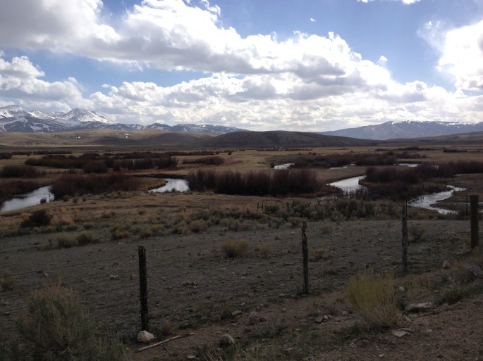 The windy, as in lots of turns, Red Rock River.