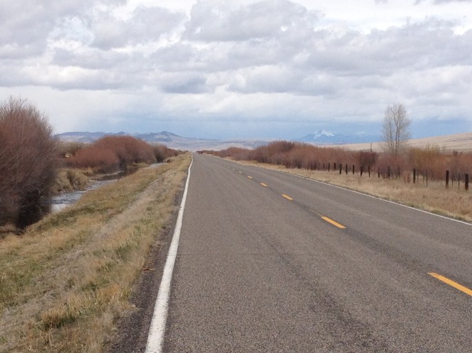From the town of Lima I followed the old Highway 191 all but seven miles of the 31 mile stretch. Very peaceful. My support crew followed me closely.