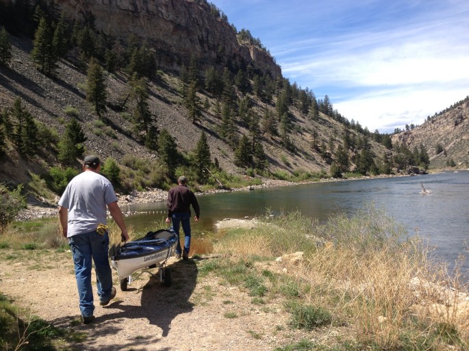 Dave and Dan who work for Pennsylvania Power and Light helped with the portage.