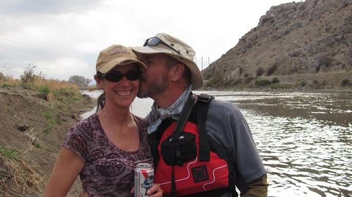 Norm and girlfriend Kristin. I LOVE these guys!! Founders of the wonderful Base Camp International in Livingston, MT.