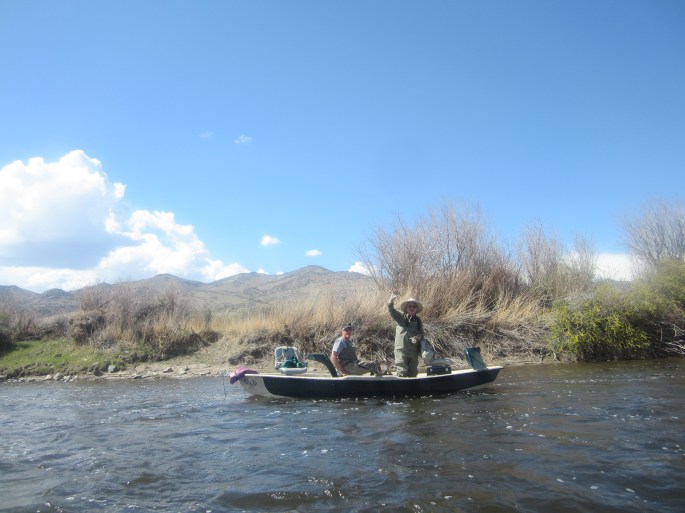 Couple of local Twin Bridges fisher guys. They said fishing is just an excuse to get out on the river. I could totally relate. Really nice guys, kindred river spirits.