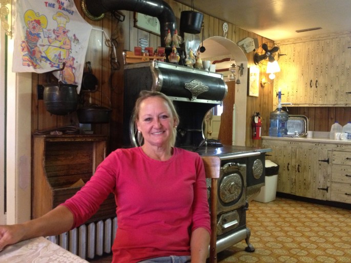 Sandy cooks meals at the store and plays mom to all the men. She participated in a river clean up at Coal Banks, sponsored by Friends of the Breaks and Bureau of Land 