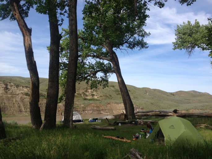 The Wall Camp, 7 miles  before Judith Landing