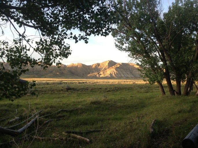 This is the view from the campsite looking inland downriver. I wanted to walk up to the lookout in which Lewis claimed he saw the Rocky Mountains for the first time. I would have to walk a mile and a half in that direction. No problem.