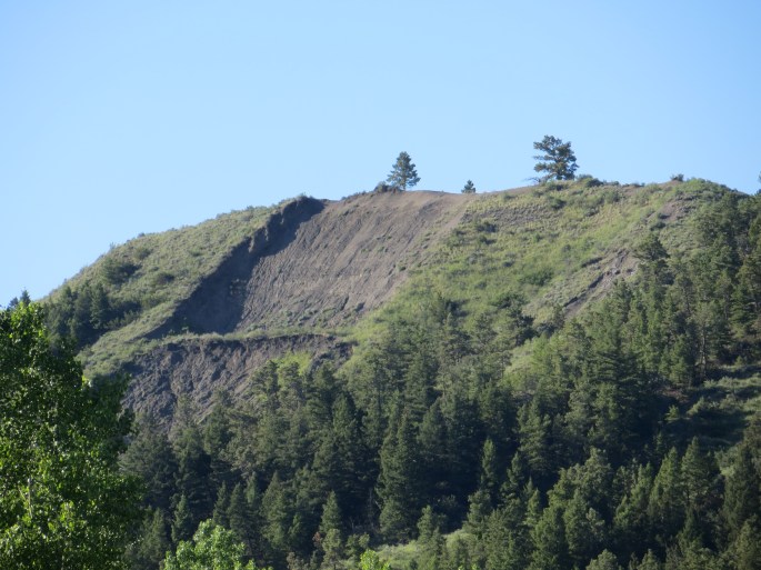 The relentless rain in the previous weeks had saturated the land. This big landslide had occured recently.