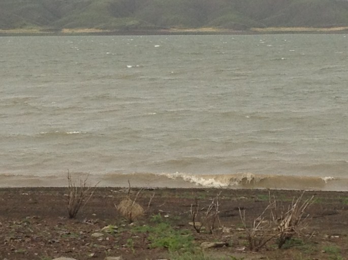 The storm kicked up some high winds and big waves. Yep, pretty happy I was not out on the lake.