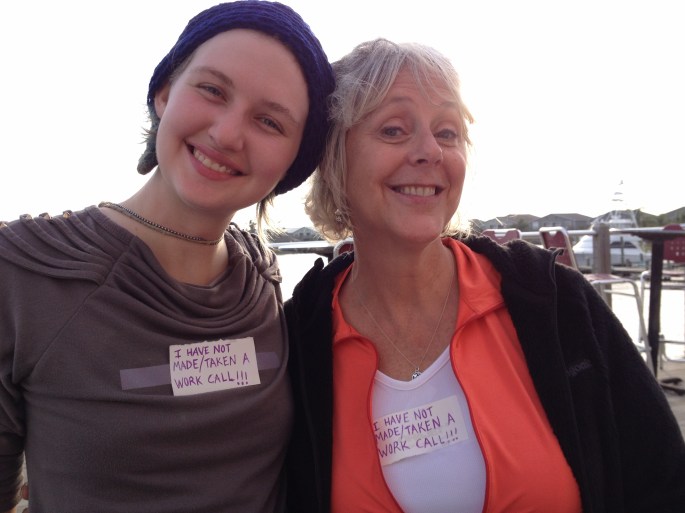 Haley (L) and Denise (R) We were all so very happy to get back to Venice.