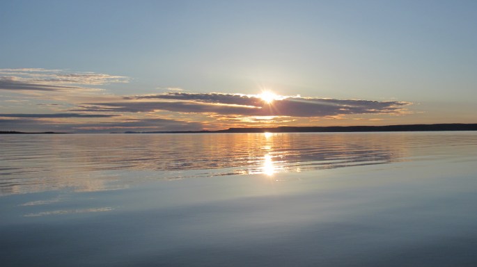 Sunrise on my last day on Fort Peck Lake