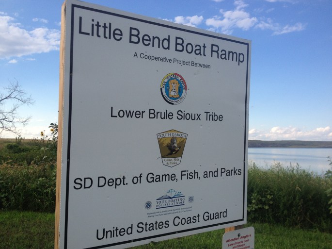 This boat ramp was not on my map but a welcome sight since I did not have time to make it to Lower Brule this day. 