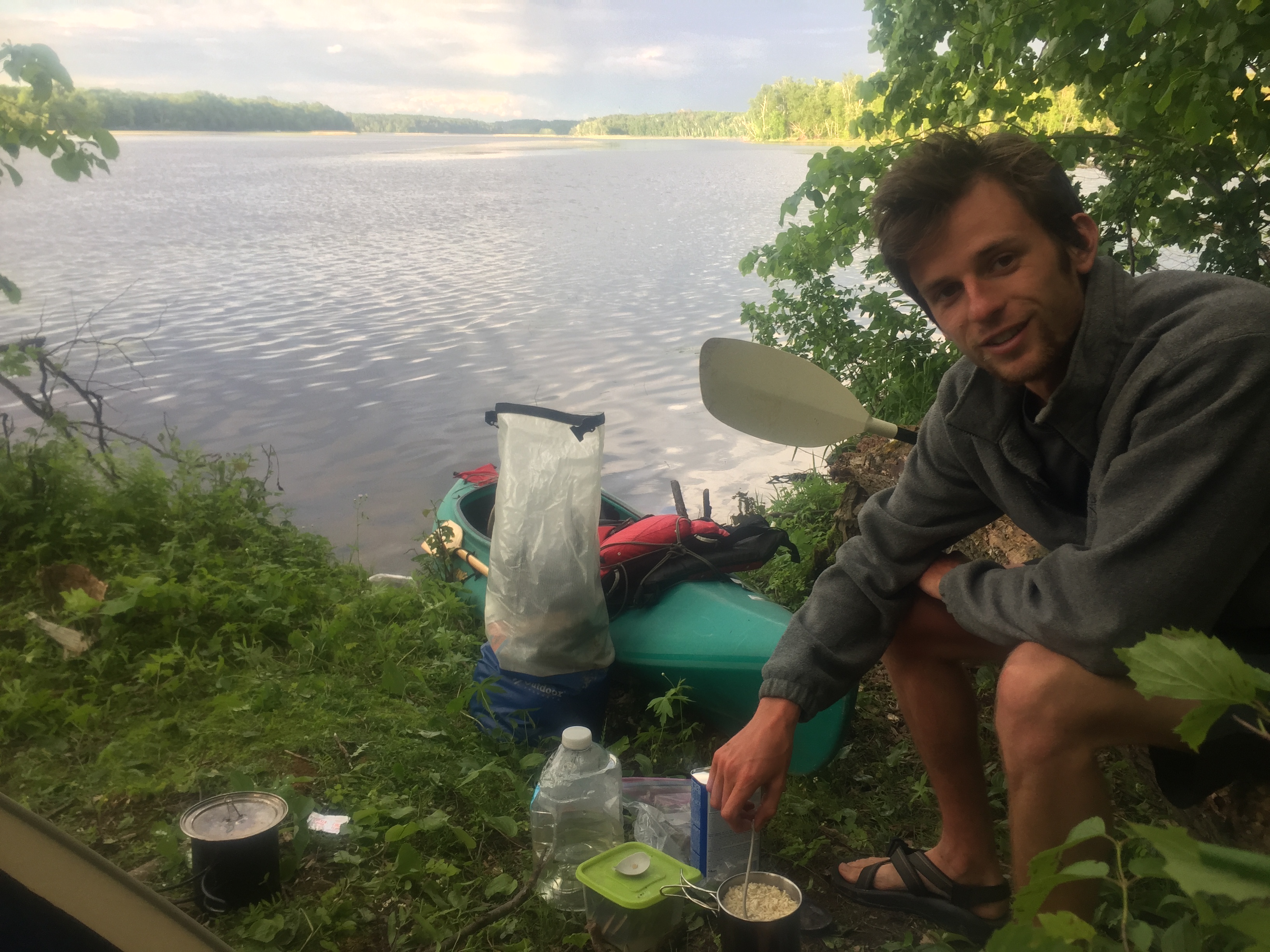 Ethan Norton started at Lake Itasca at the same time we did. The three of us ended up paddling together until the Twin Cities. We all had lots of fun together.